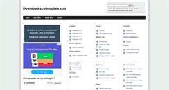 Desktop Screenshot of downloadexceltemplate.com