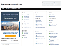 Tablet Screenshot of downloadexceltemplate.com